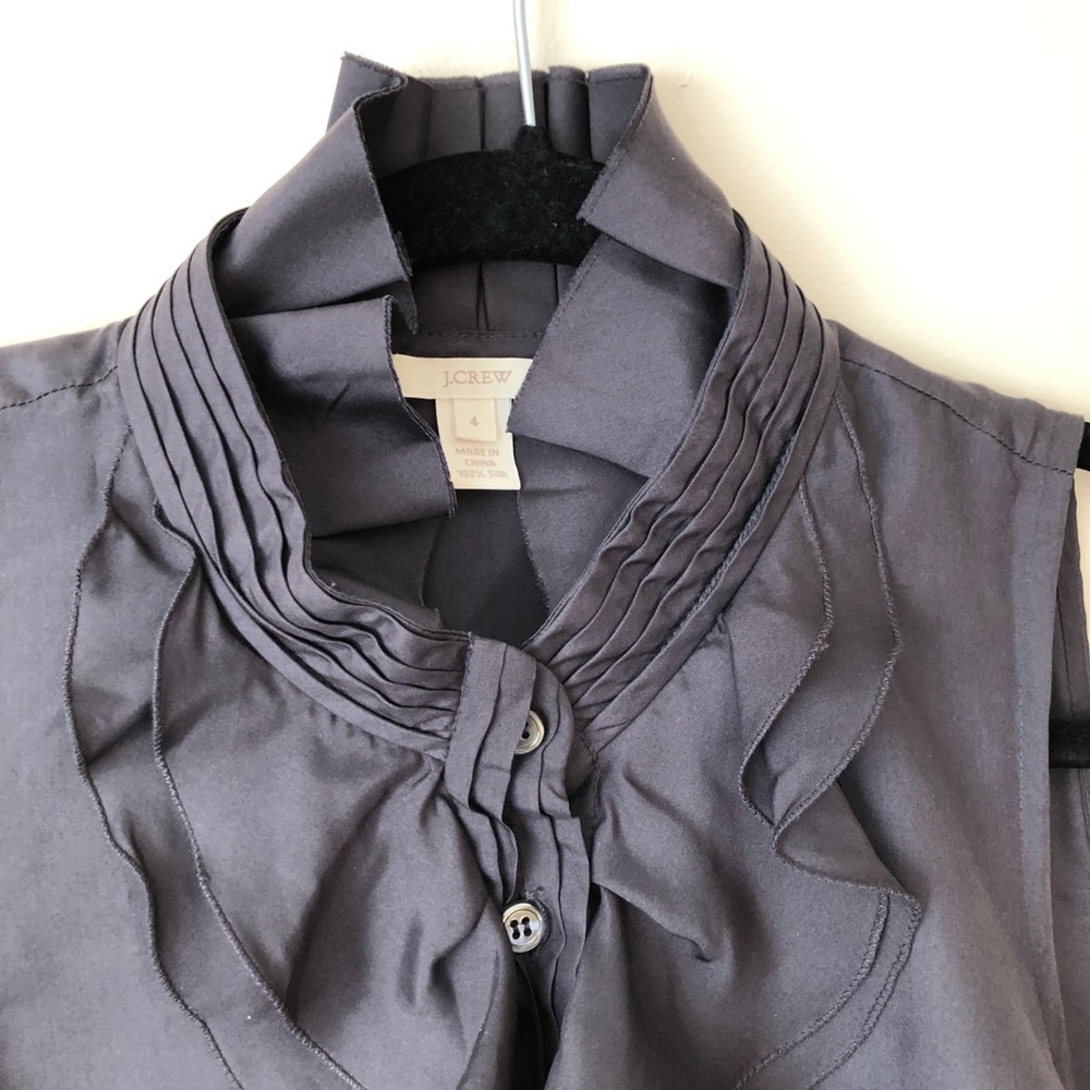 [J. Crew] Ruffled Top - Picture 2 of 4